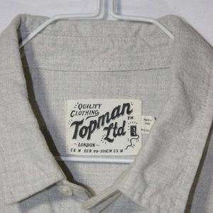 Topman Beige Button Up